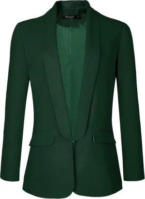 Urban CoCo Women's Office Blazer Jacket Open Front Womens Blazers for Work Professional