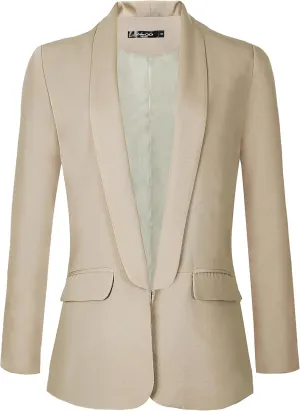 Urban CoCo Women's Office Blazer Jacket Open Front Womens Blazers for Work Professional
