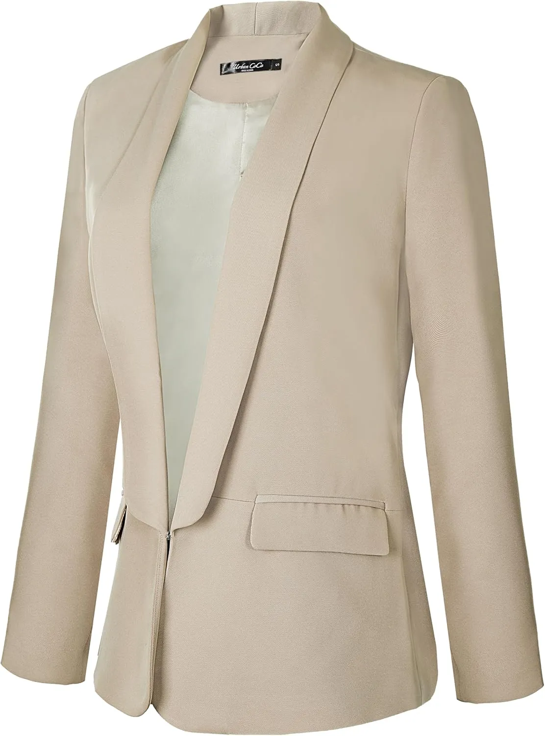 Urban CoCo Women's Office Blazer Jacket Open Front Womens Blazers for Work Professional