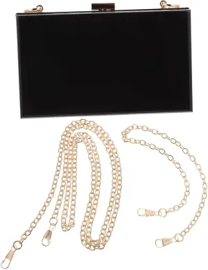 VALICLUD Candy Acrylic Evening Bag Lady Phone Bag Detachable Shoulder Chain Dazzling Square Clutch for Wedding Banquet Party