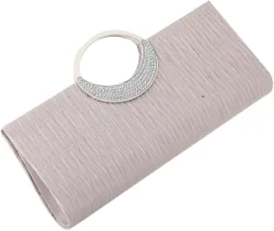 VALICLUD Dazzling Evening Handbag Pleated Design Fashion Clutch Purse Women's Sparkly Boho Bag Girlfriend