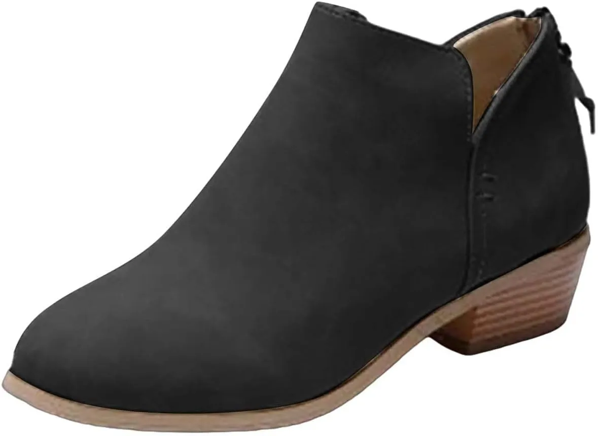 Wedge Ankle Boots Comfortable Cowboy Boots Women White Cowboy Boots Womens Dressy Boots White Lace Up Ankle Boots for Women Low Heel White Dress Ankle Boots for Men