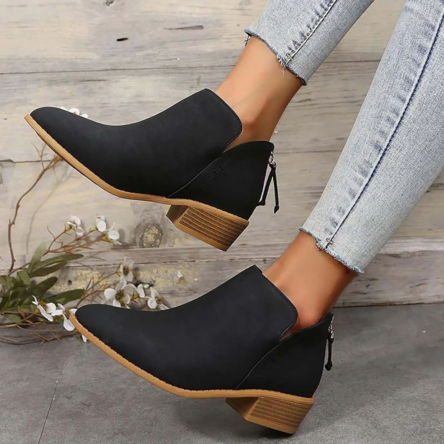 Wedge Ankle Boots Comfortable Cowboy Boots Women White Cowboy Boots Womens Dressy Boots White Lace Up Ankle Boots for Women Low Heel White Dress Ankle Boots for Men