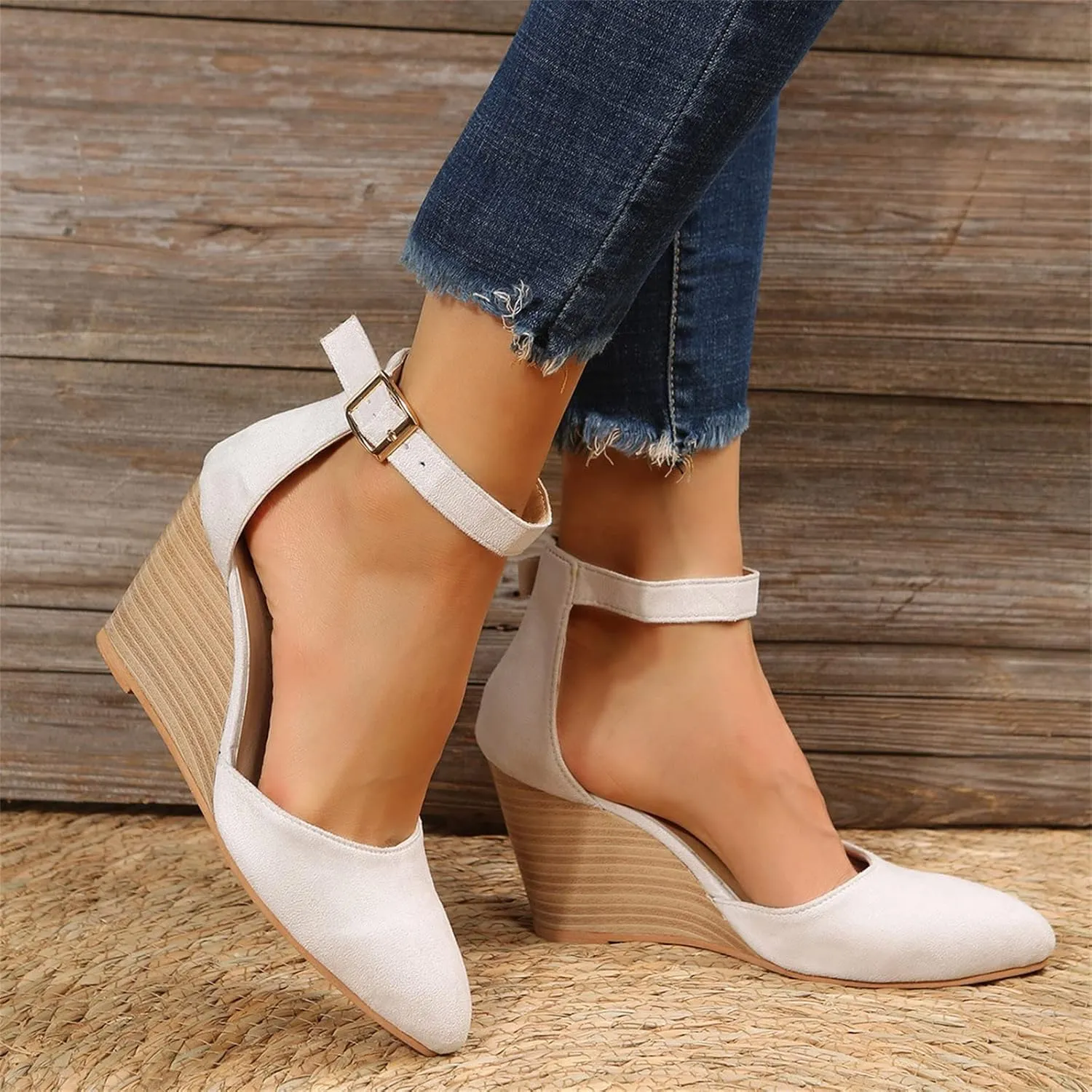 Wedge Sandals for Women Crisscross Elastic Straps and Open Toe Comfortable with Lightweight Platform for All Day Comfortable Orthopedic Sandal Beach Dressy Flip Flops for Wide Toe 2025 Spring