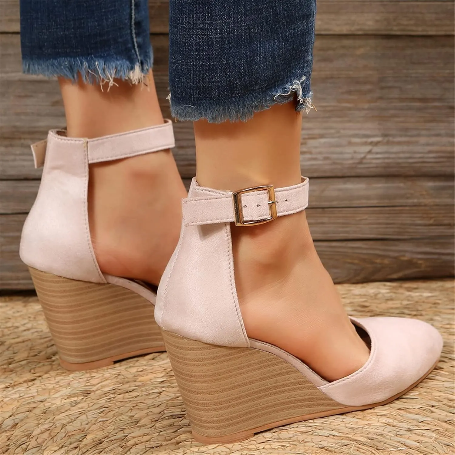 Wedge Sandals for Women Crisscross Elastic Straps and Open Toe Comfortable with Lightweight Platform for All Day Comfortable Orthopedic Sandal Beach Dressy Flip Flops for Wide Toe 2025 Spring