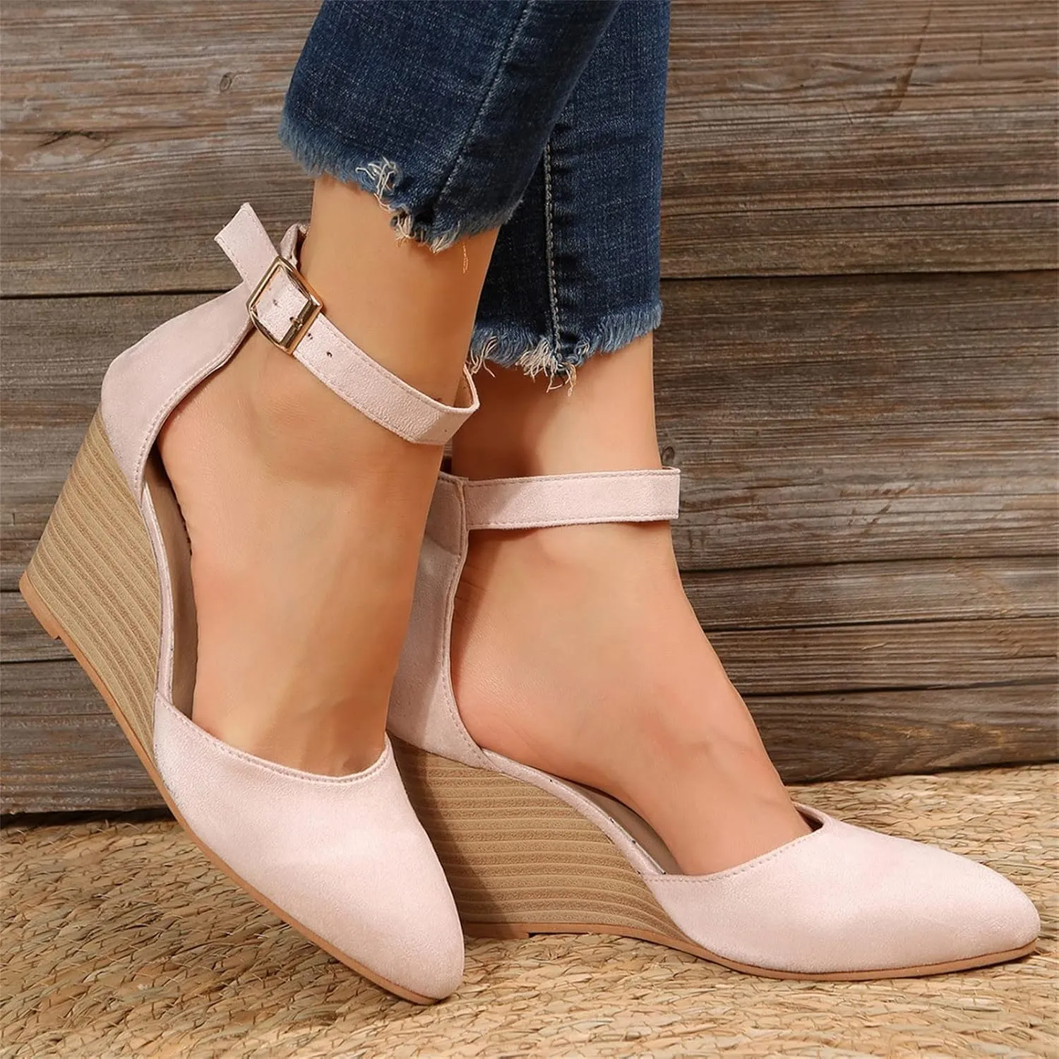 Wedge Sandals for Women Crisscross Elastic Straps and Open Toe Comfortable with Lightweight Platform for All Day Comfortable Orthopedic Sandal Beach Dressy Flip Flops for Wide Toe 2025 Spring