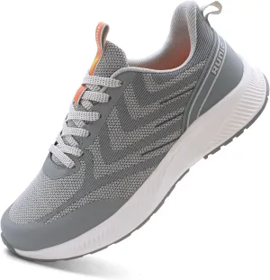 Wide Toe Box Sneakers for Women - Extra Wide Width Lightweight Running Shoes, Breathable Walking Tennis Shoes with Arch Support and Non-Slip Rubber Outsole