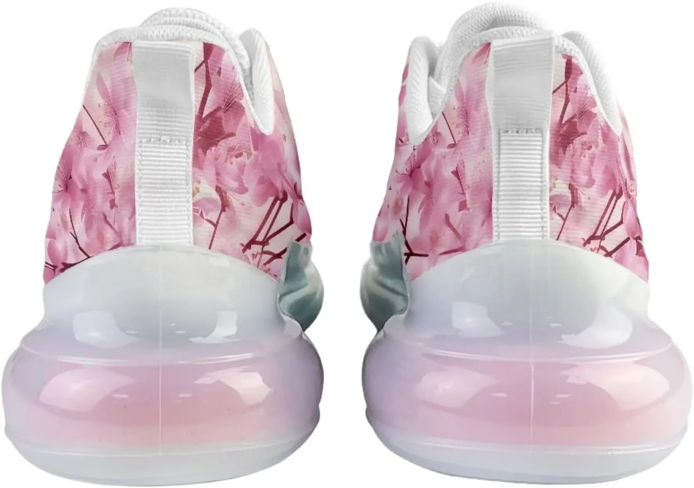 Women Air Cushion Running Shoe Flowers Print Sport Shoes Non Slip Breathable Athletic Tennis Fitness Sneaker US6-11