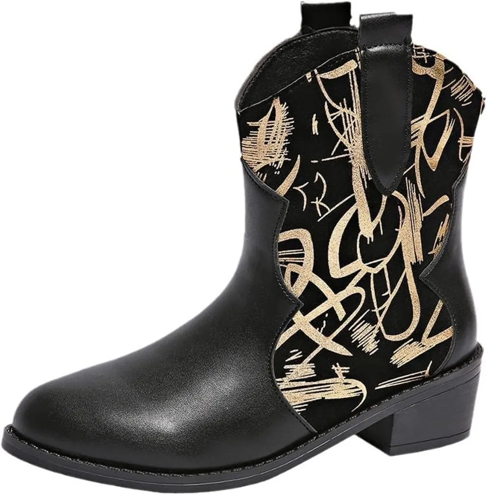 Women Ankle Boots Black Boots Half Boots for Women Womens Plus Size Boots Women'S Leather Ankle Boots Low Heels Zipper Winter Booties White Ankle Boots for Wide Feet