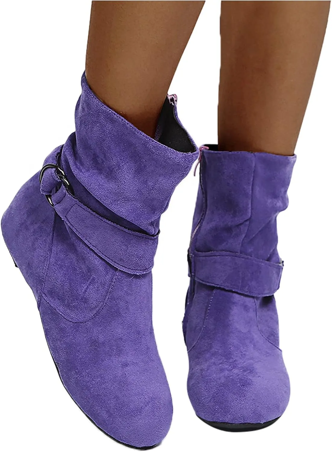 Women Booties Woman Cowboy Boots Silver Boots Dress Women Low Heel Womens Fall Booties and Ankle Boots Wedges Womens Black Square Toe Low Heel Ankle Boots