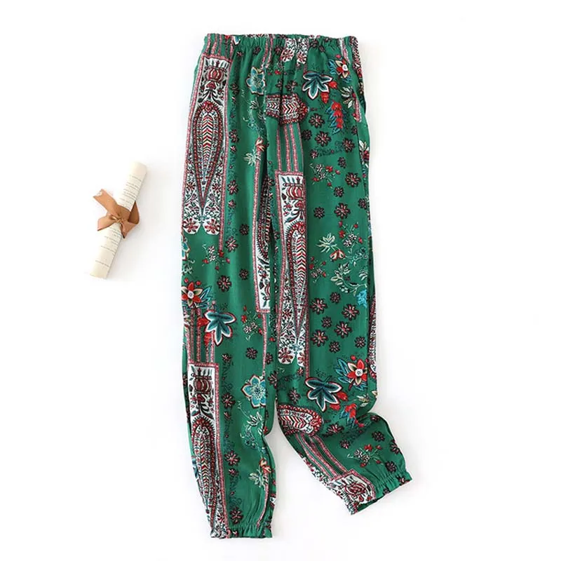Women Loose Printing Anti-Mosquito Sleep Pants