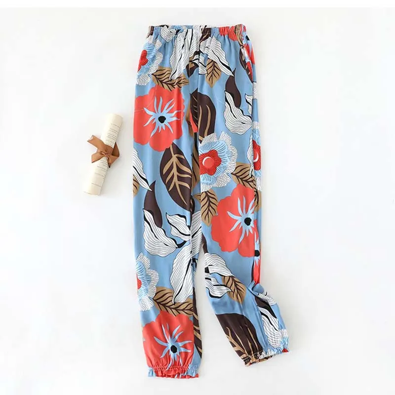 Women Loose Printing Anti-Mosquito Sleep Pants