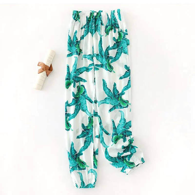 Women Loose Printing Anti-Mosquito Sleep Pants