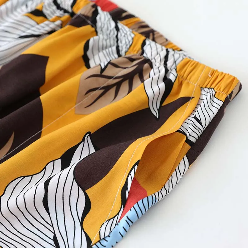 Women Loose Printing Anti-Mosquito Sleep Pants