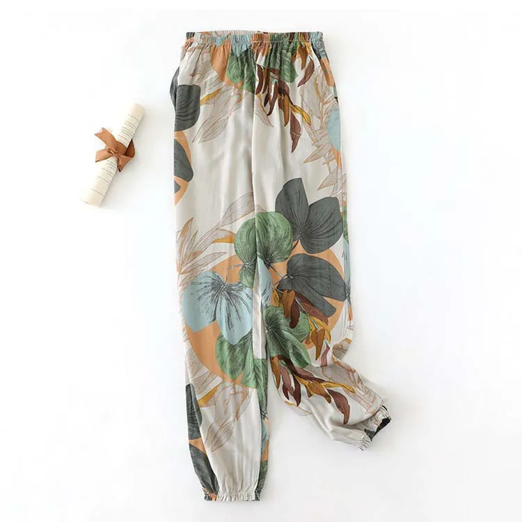 Women Loose Printing Anti-Mosquito Sleep Pants