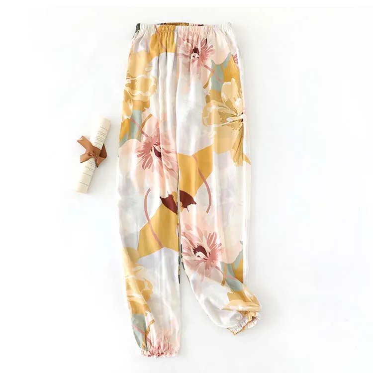 Women Loose Printing Anti-Mosquito Sleep Pants