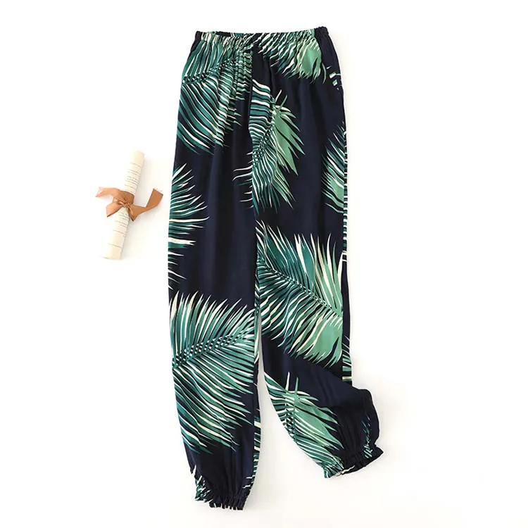 Women Loose Printing Anti-Mosquito Sleep Pants