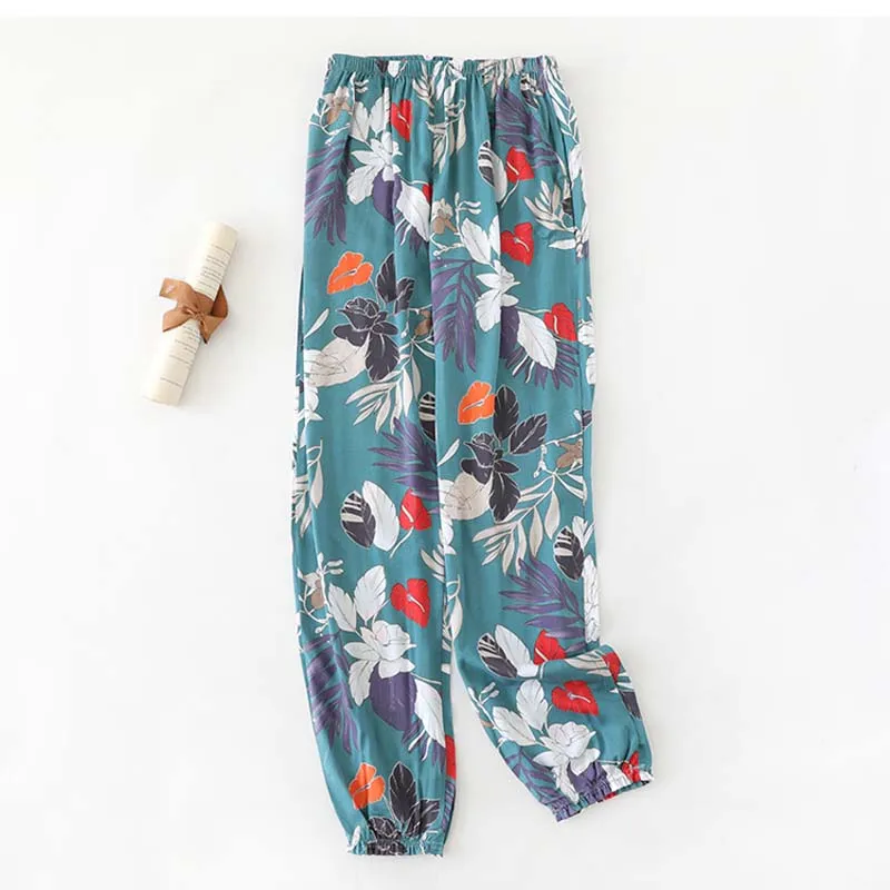 Women Loose Printing Anti-Mosquito Sleep Pants