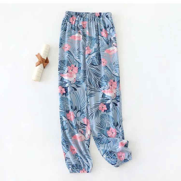 Women Loose Printing Anti-Mosquito Sleep Pants