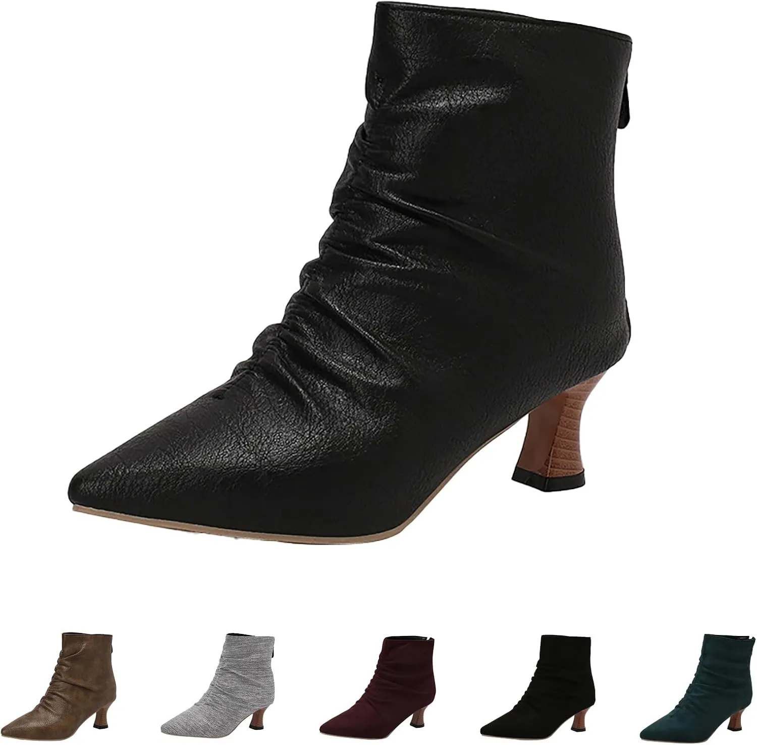 Women's Ankle Boots & Booties Booties for Women with Heel Beige Booties Winter Boots Woman Black Ankle Boots for Women Comfort Womens Western Booties Wide Width