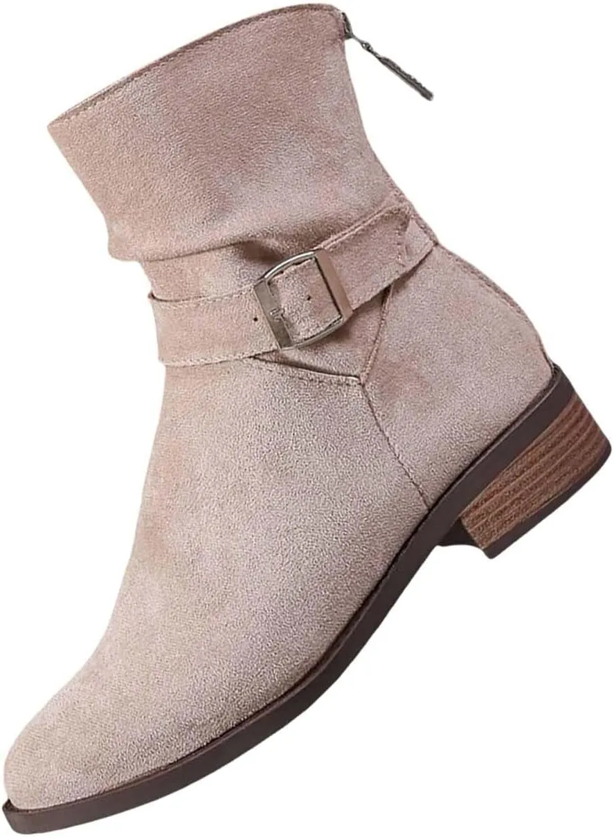 Womens Booties Low Heel Black Work Boots Women Botines Negros Para Mujer Black Boots for Women Black Wedge Ankle Boots for Women Womens Wide Toe Box Ankle Booties