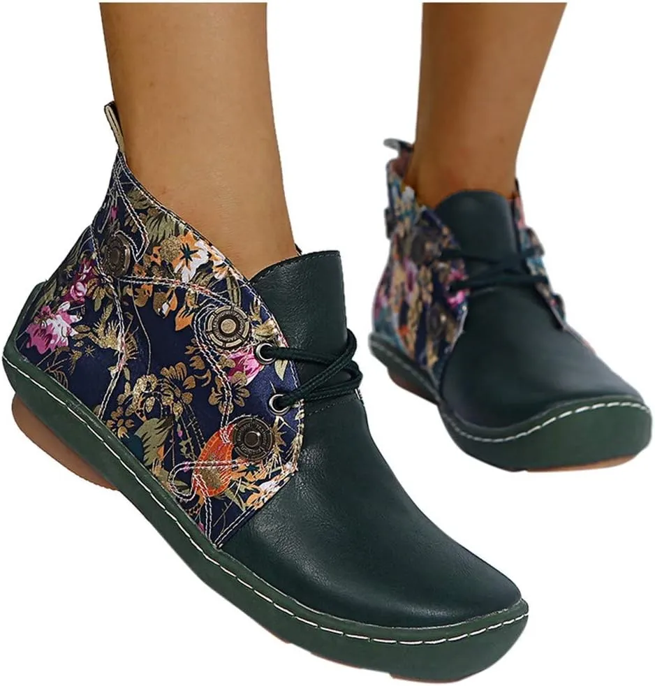 Womens Boots Ankle Botines Vaqueros Para Mujer Comfy Cowboy Boots for Women Cute Black Boots Dress Boots for Women Wide Width Ankle Booties Women's Booties Wide Width