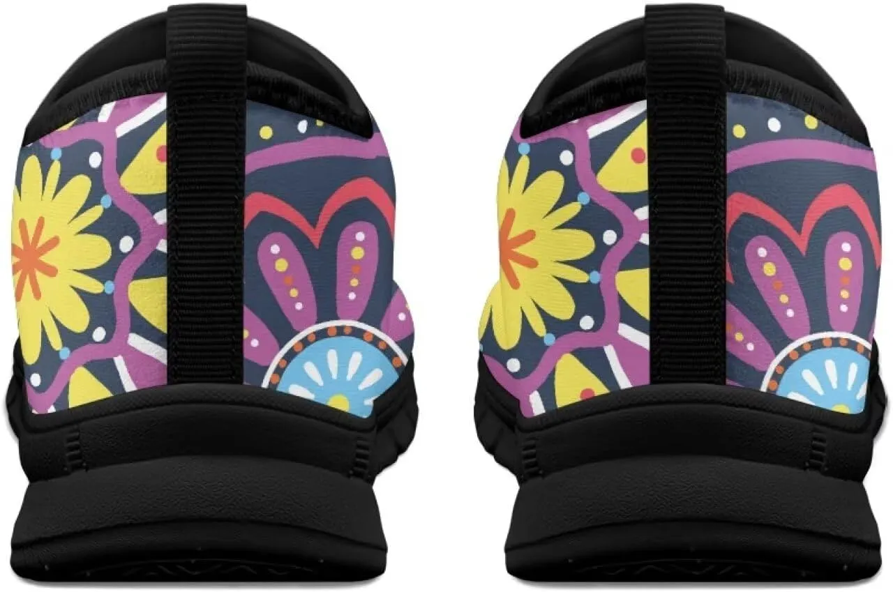 Womens Canvas Shoes Low Top Fashion Sneakers Slip on Walking ShoeBlack Sole