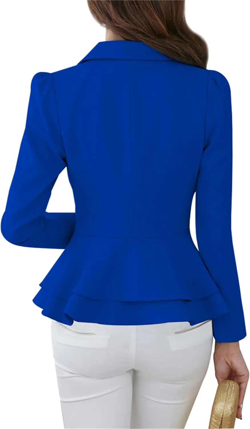 Women's Casual Petite Blazers Long Sleeve Solid Color T-Shirt Suit Office Elegant Blazers