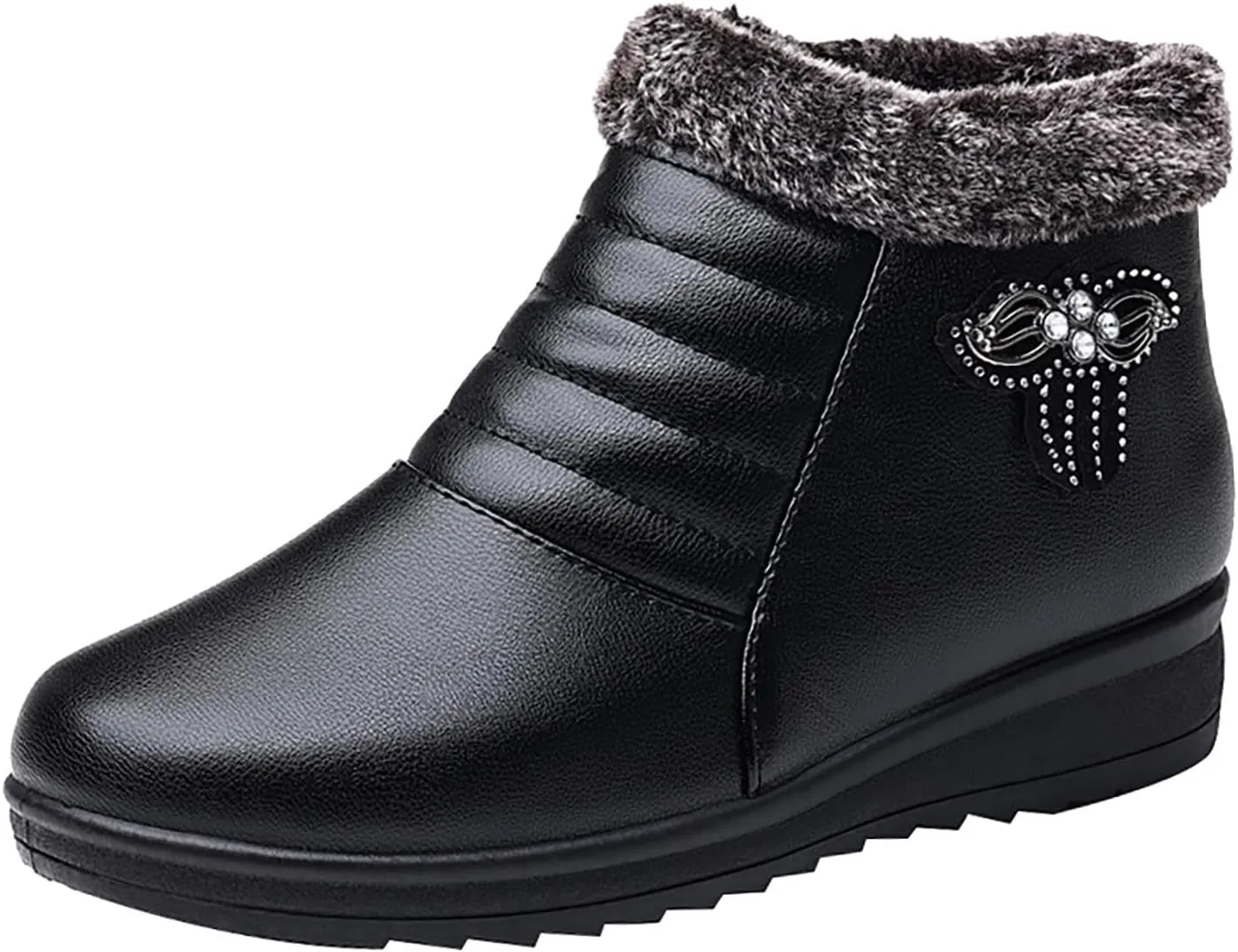 Womens Lace Up Ankle Boots Black Boots Women Nude Boots Pioneer Woman Ankle Boots for Women No Heel Casual Women's Booties Size 10 Wide Width