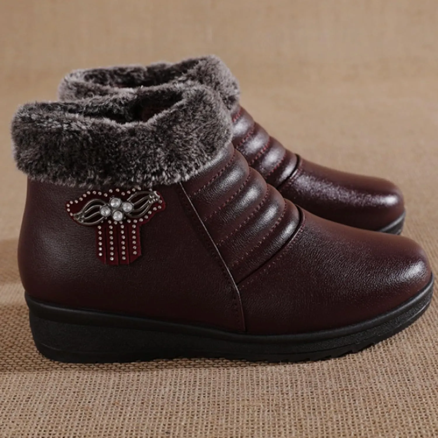 Womens Lace Up Ankle Boots Black Boots Women Nude Boots Pioneer Woman Ankle Boots for Women No Heel Casual Women's Booties Size 10 Wide Width