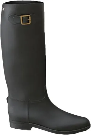 Women's Lady Rain Boots High Tube Warm Water Shoes Waterproof Rubber Shoes Frosted Rain Boots