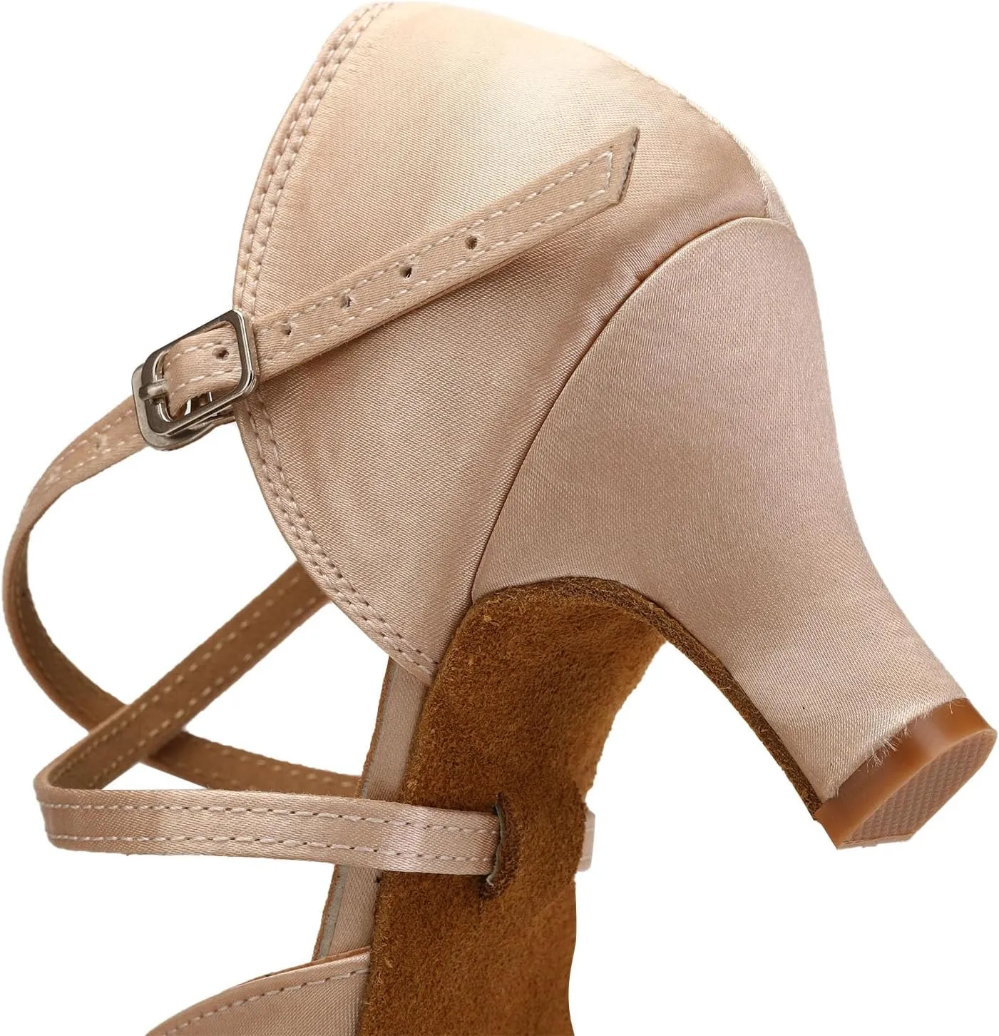Women's Latin Ballroom Dance Shoes Closed Toe Salsa Waltz Tango Performance Dancing Practice Shoes