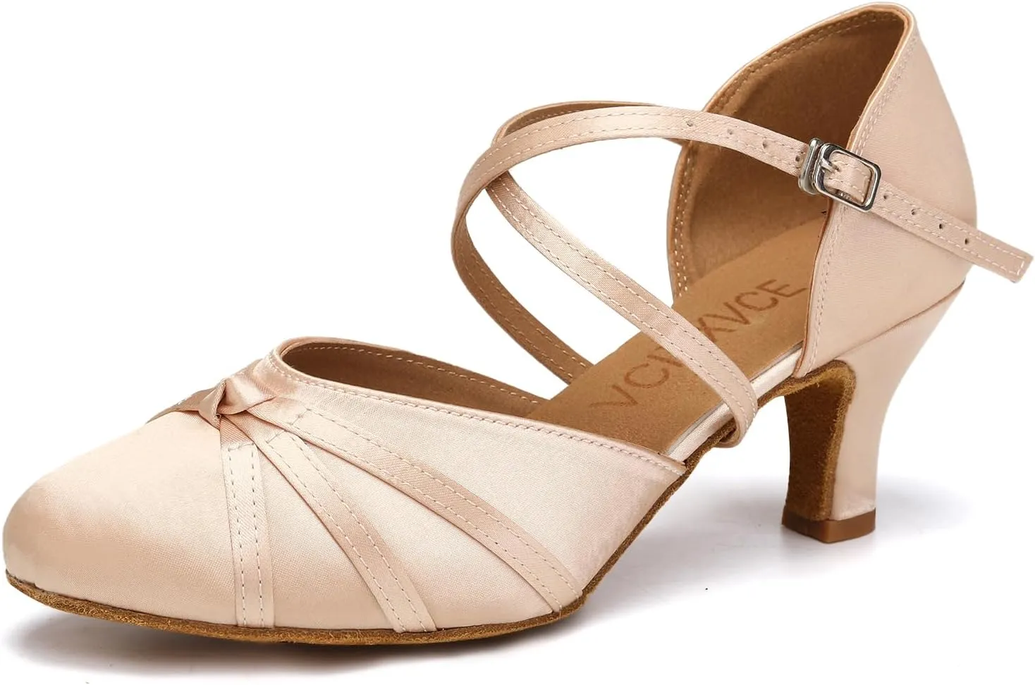 Women's Latin Ballroom Dance Shoes Closed Toe Salsa Waltz Tango Performance Dancing Practice Shoes