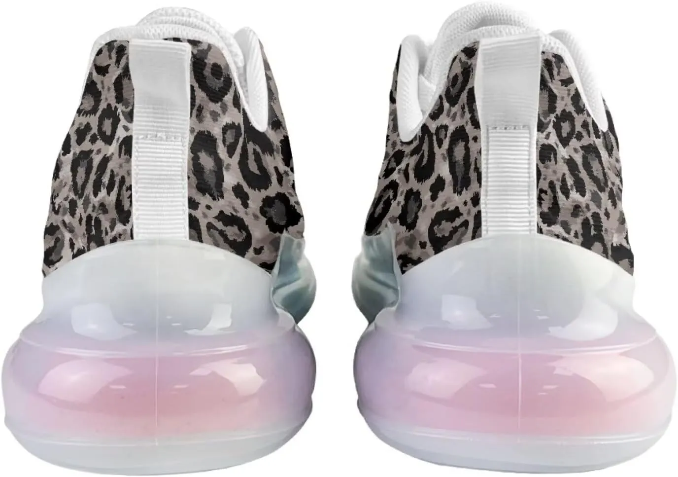 Women's Leopard Sneaker Soft Lightweight Non Slip Gym Sneaker Breathable Air Cushion Walking Shoes for Women US 6-11