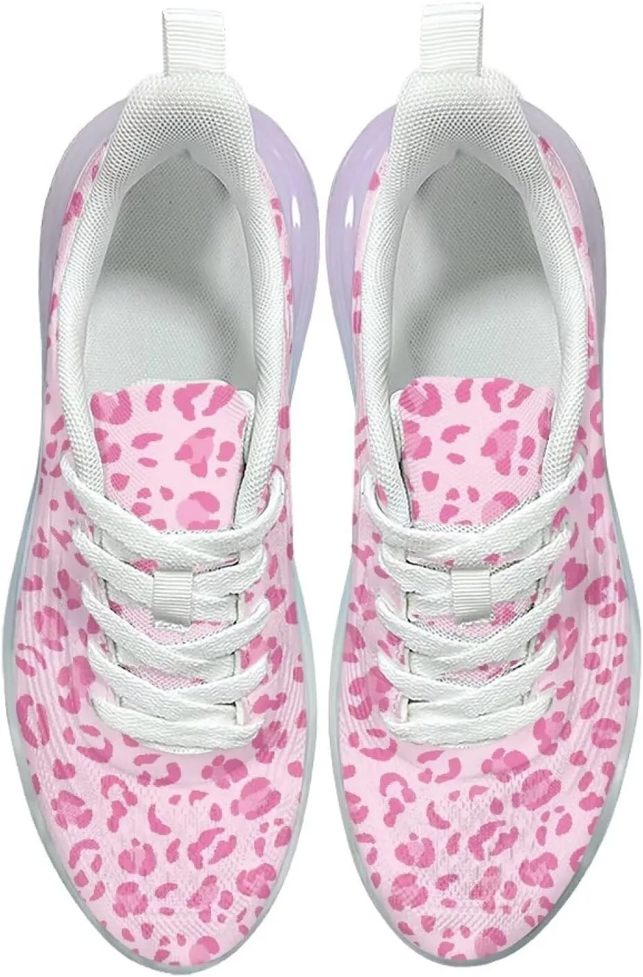 Women's Leopard Sneaker Soft Lightweight Non Slip Gym Sneaker Breathable Air Cushion Walking Shoes for Women US 6-11