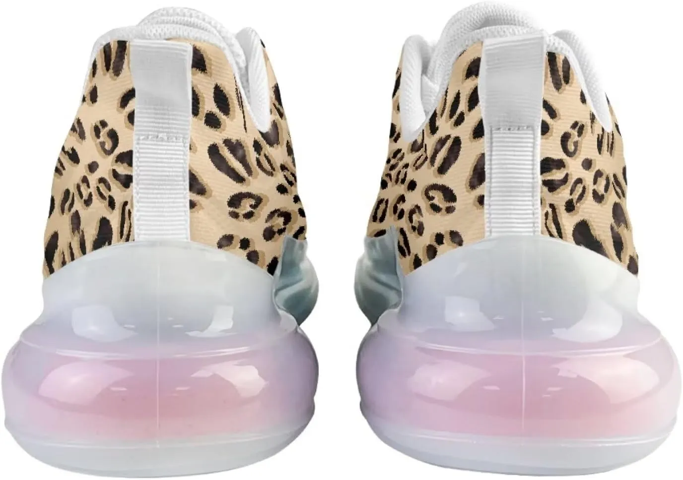 Women's Leopard Sneaker Soft Lightweight Non Slip Gym Sneaker Breathable Air Cushion Walking Shoes for Women US 6-11