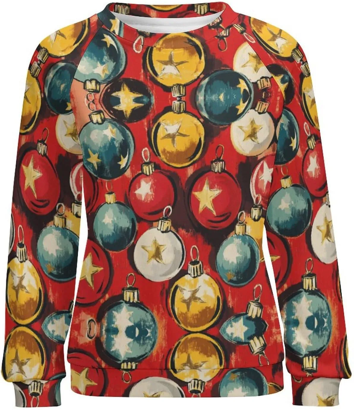 Womens Long Sleeve Tops Christmas Print Sweatshirts Fall Pullover Crewneck Soft Elegant Shirts Boho Tops for Women