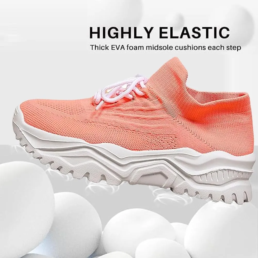 Women's Mesh Orthopedic Sneakers,Mesh Breathable Lightweight Knitted Socks Sneakers,Women Orthopedic Breathable Soft Shoes Slip on Sneakers