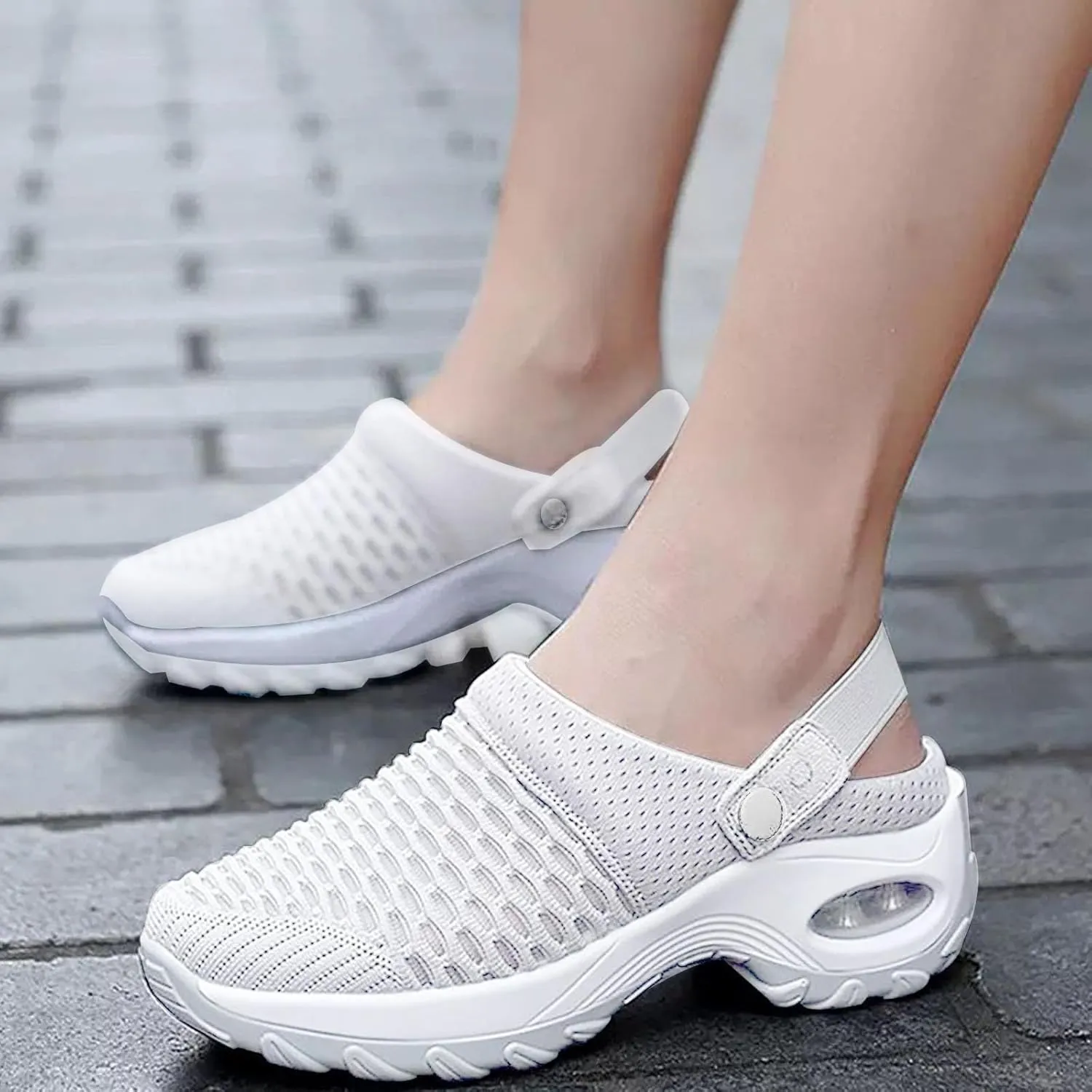 Women's Orthopedic Clogs Breathable Mesh Mules Comfort Wear Orthowear Shoes Lightweight Sports Sandals Slip On Ladies Sneakers Beach Walking Shoes for Summer Comfortable Sandal Clogs for Nurse 2025