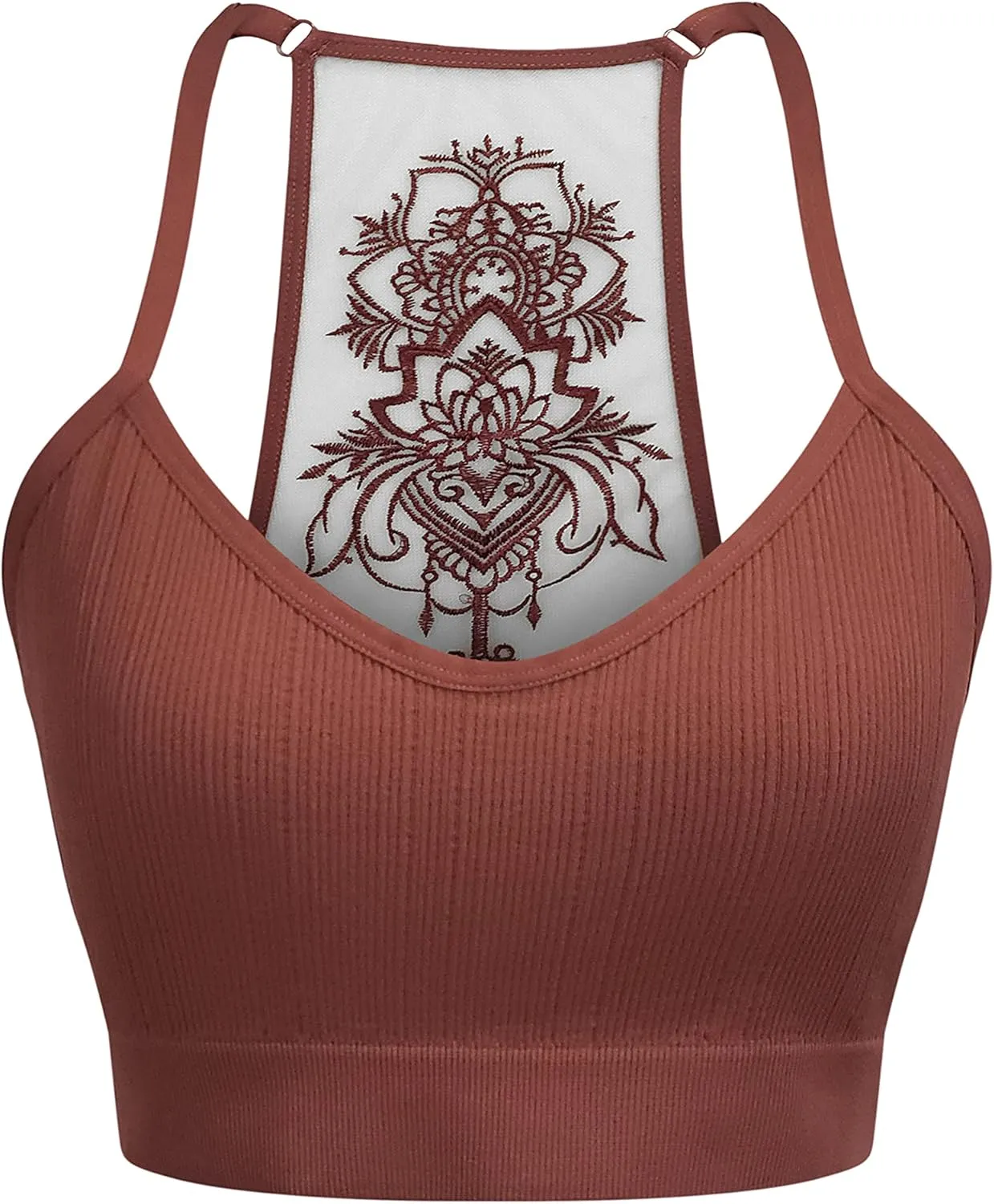 Women's Plus Size Tattoo Mesh Bralette
