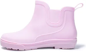 Women's Rain Boots Outdoor Wading PVC Waterproof Wear-resistant Anti-slip Work Kitchen Ankle Rubber Short Boots