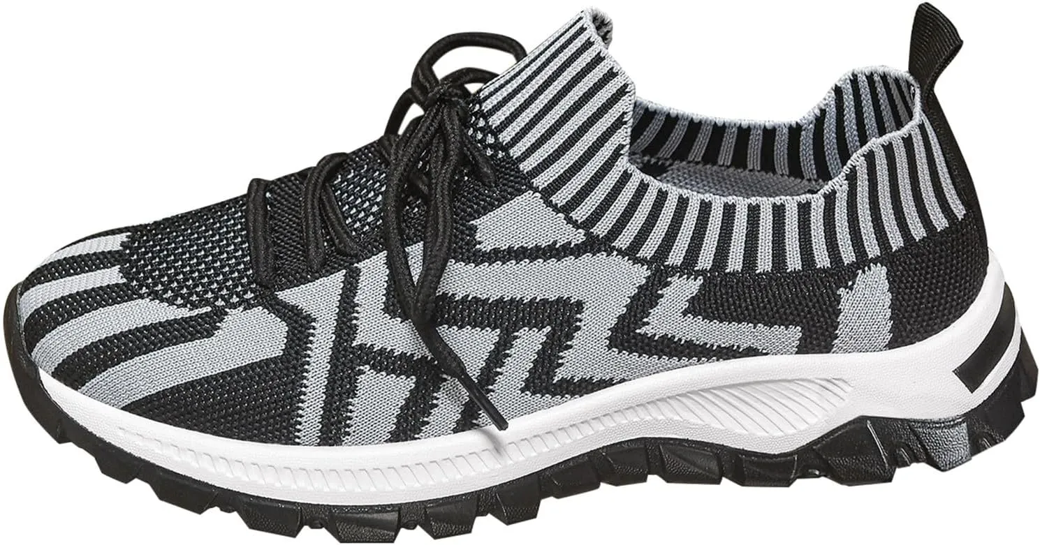 Womens Running Shoes Slip-on Walking Tennis Sneakers Lightweight Breathable Casual Soft Sole Mesh Workout Sports Shoes