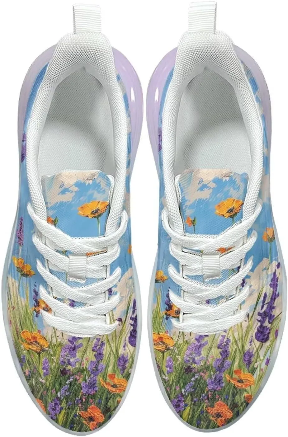 Women's Shoes Breathable Comfortable Lightweight Running Sneaker Non-Slip Air Cushion Footwear Walking Shoes Women US 6-11