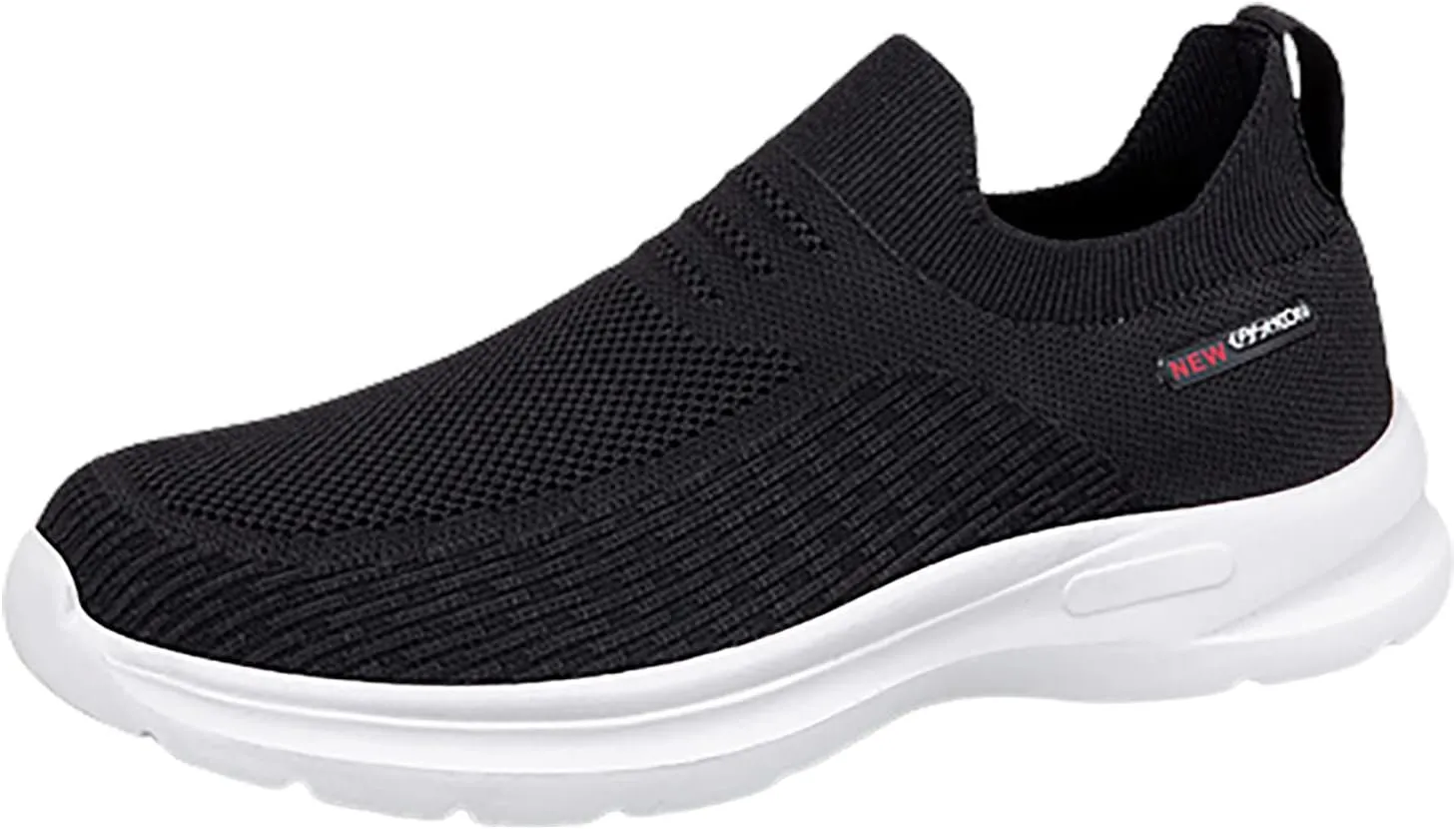Women's Sneakers in White in Wide Width Slip On Shoes Women Nurses Tennis Shoes for Women Comfortable Non Slip White Sneakers for Women Wide Toe Box Women Slip On Sneakers Wide