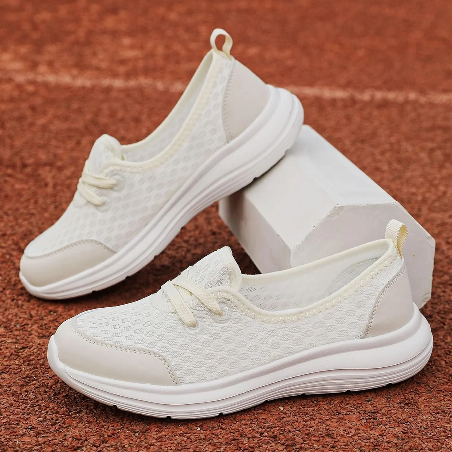 Women's Soft Sole Mesh Comfort Orthopedic Shoes, Orthopedic Shoes for Women Wide Width Arch Support Slip On Comfortable Walking Orthotic Sneakers