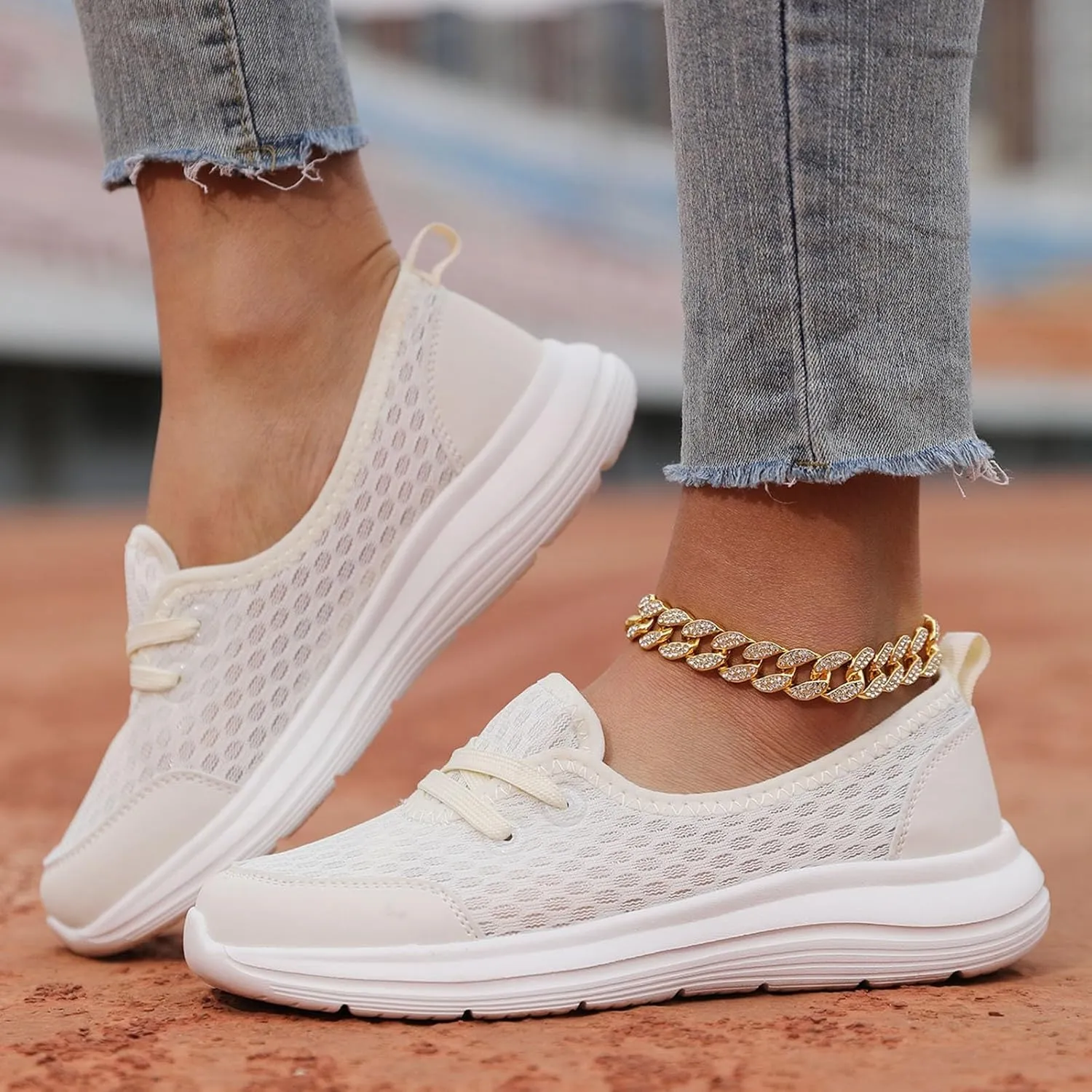 Women's Soft Sole Mesh Comfort Orthopedic Shoes, Orthopedic Shoes for Women Wide Width Arch Support Slip On Comfortable Walking Orthotic Sneakers