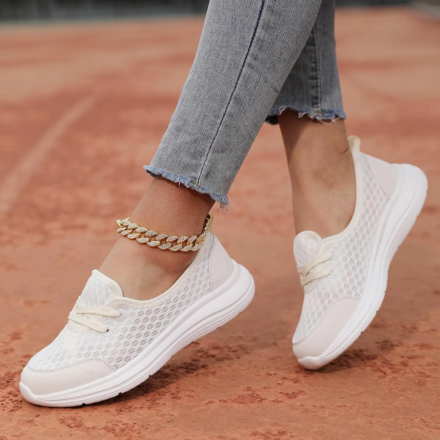 Women's Soft Sole Mesh Comfort Orthopedic Shoes, Orthopedic Shoes for Women Wide Width Arch Support Slip On Comfortable Walking Orthotic Sneakers