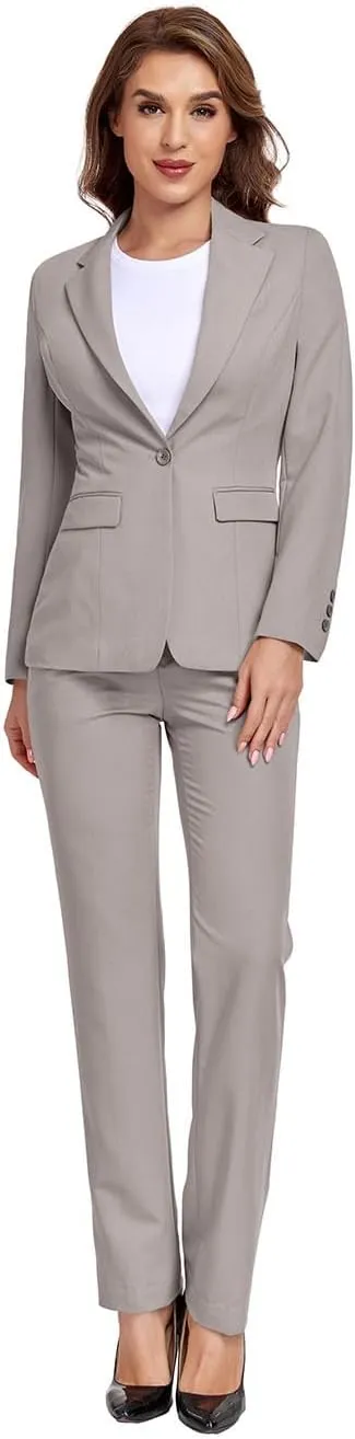 Women's Suits for Work Professional, 2 Piece Office Work Suit Set, Women's Suit Formal Wear