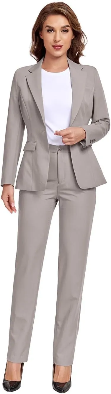 Women's Suits for Work Professional, 2 Piece Office Work Suit Set, Women's Suit Formal Wear