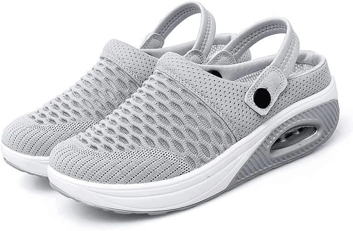 Women's Walking Shoes Orthotic Sneakers Wide Width Non Slip Breathable Platform Mesh Sandals Orthopedic Clogs with Air Cushion Support Slippers Summer Lightweight Beach Outdoor Mules